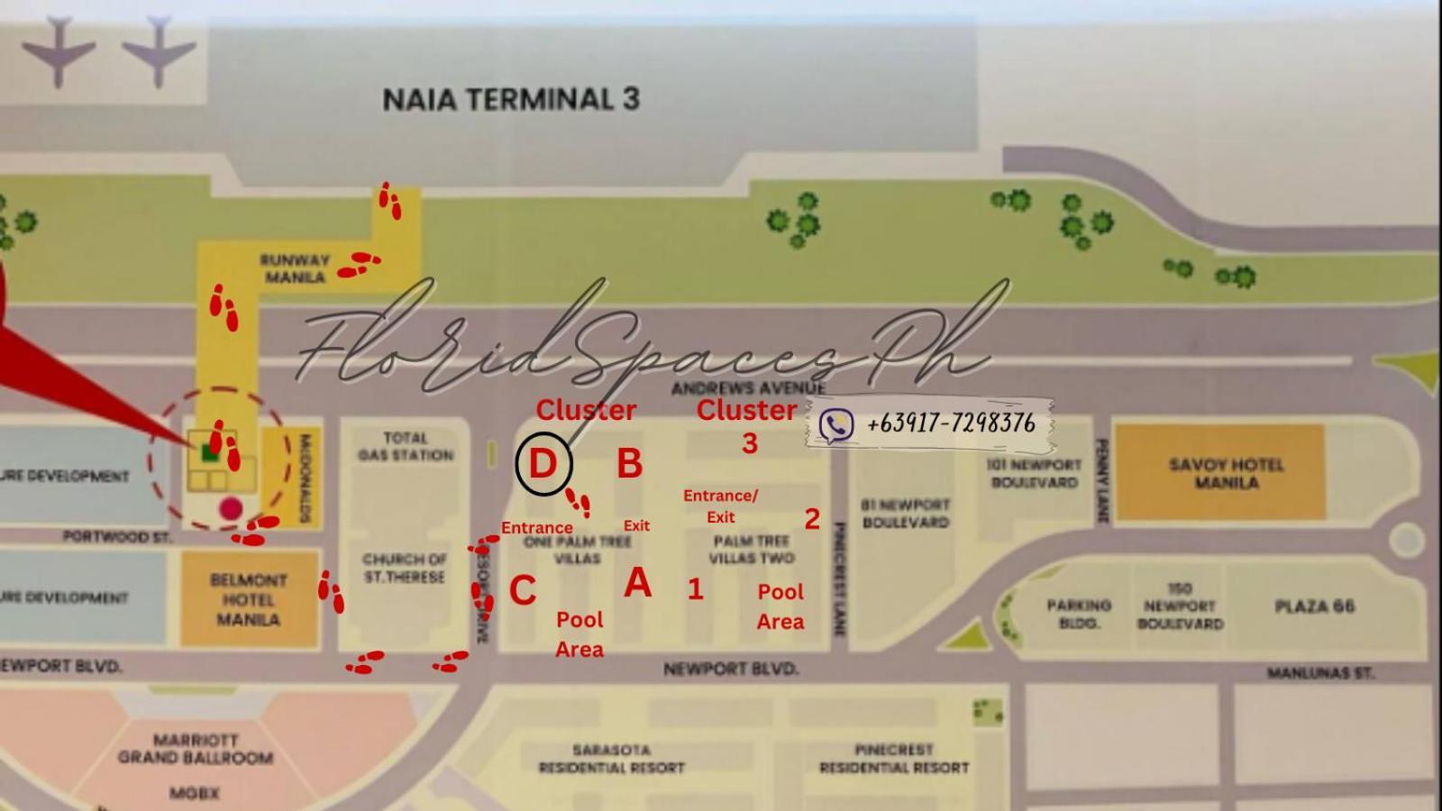 One Palm Tree Villas Condominium - Studio 2Nd Fl With Balcony - Across Terminal 3 Airport Pasay Ngoại thất bức ảnh