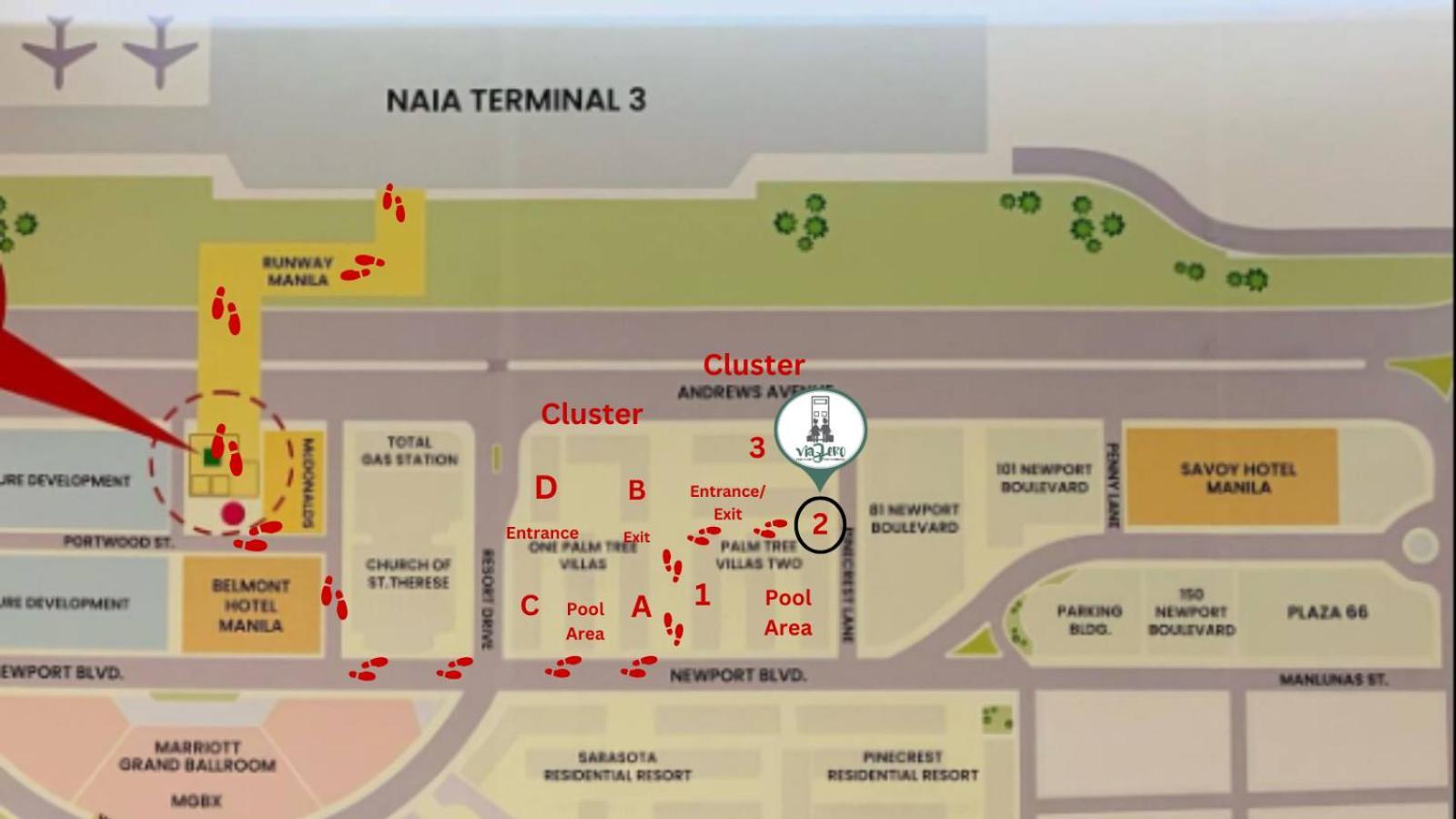 One Palm Tree Villas Condominium - Studio 2Nd Fl With Balcony - Across Terminal 3 Airport Pasay Ngoại thất bức ảnh