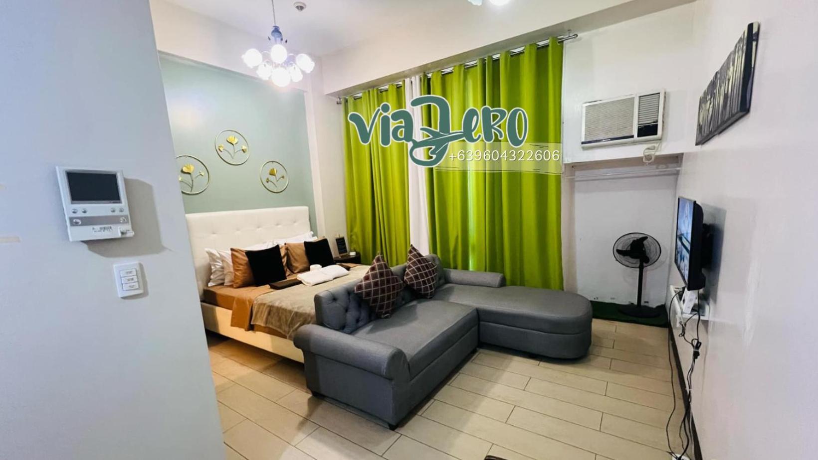 One Palm Tree Villas Condominium - Studio 2Nd Fl With Balcony - Across Terminal 3 Airport Pasay Ngoại thất bức ảnh